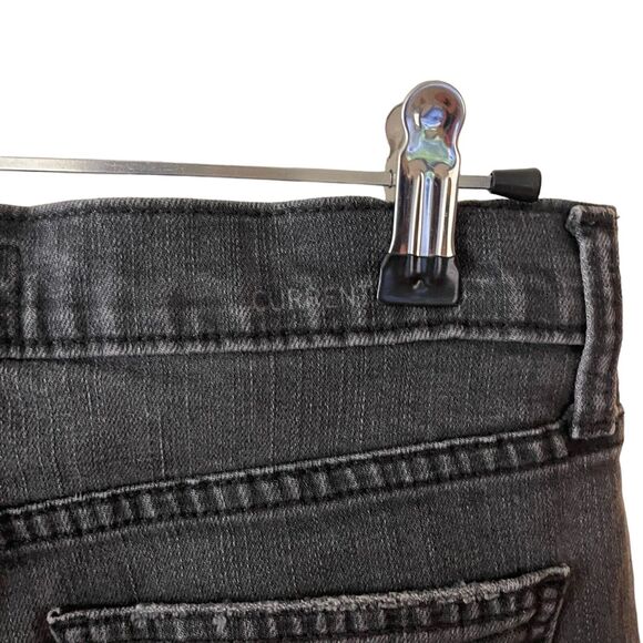 Current/Elliott 24 The Gam Short Dust Destroy Aged Soft Black Raw Hem - Picture 9 of 9